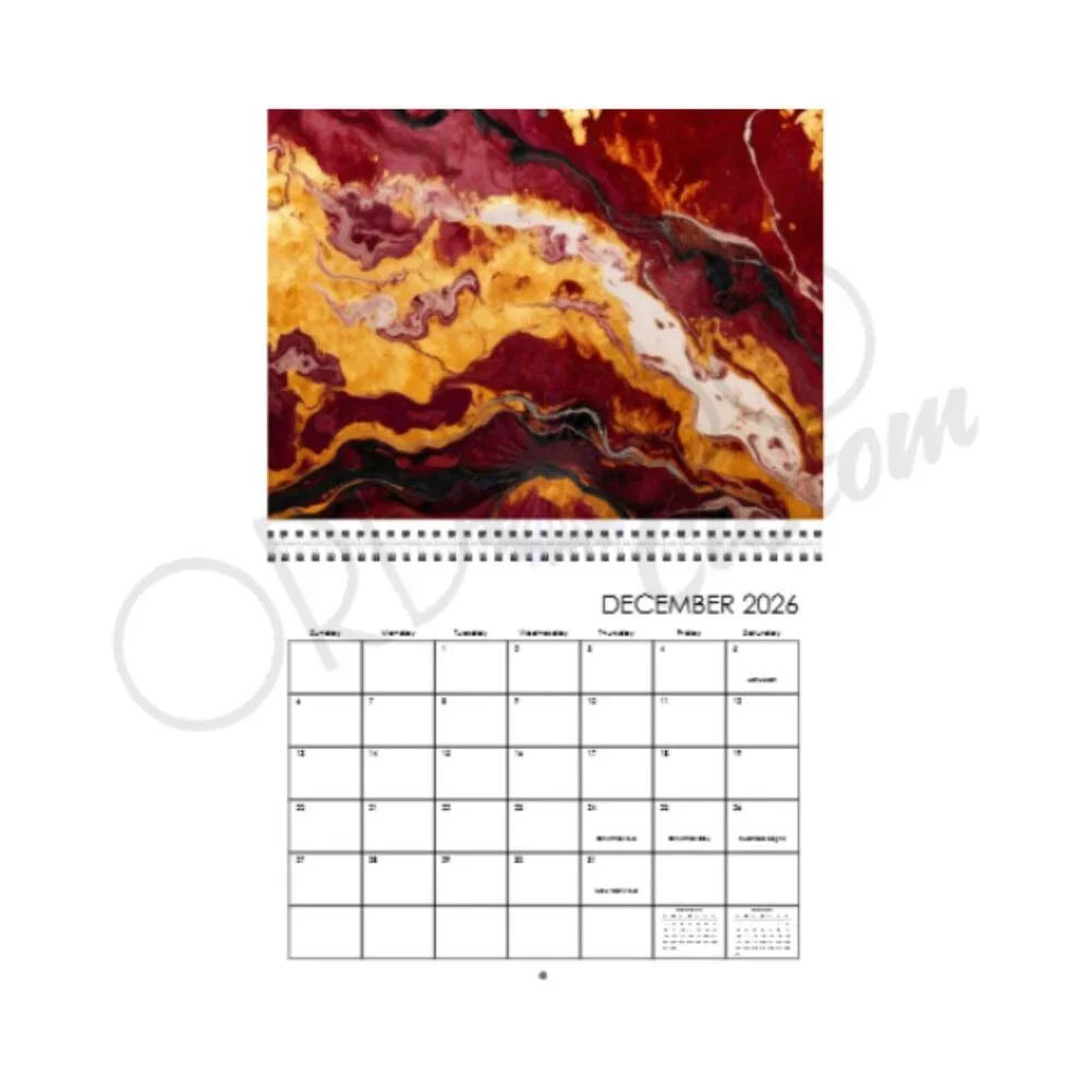 2026 Custom Geode Wall Calendar